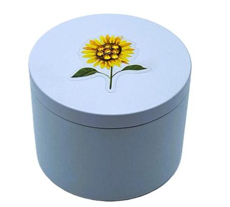 Vela de Soya de Flor de Girasol (Peso Neto 6 Onzas)